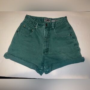 Vintage Green Mom Shorts